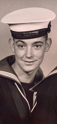 Young and Handsome in his navy days