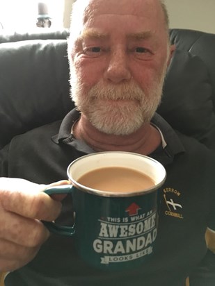 Enjoying a good brew