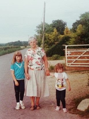 Betty with Anna and Sara  (c 1990)