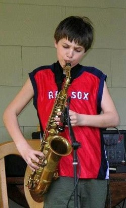 Eric playing sax in about 2004/2005