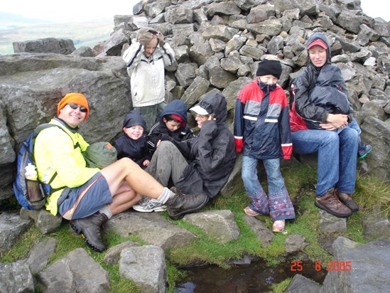 Aug 2005. Yorkshire Dales. A typical shot of Rich. Everyone else is having a hard day!