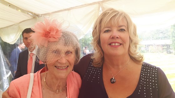 My lovely Aunty Rose and I at Christi and Drews wedding