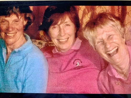 Good night at Cornwall ladies county championships, Perranporth 2010. Mullion past captain, captain and vice captain. 