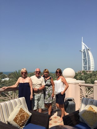 Good times with Uncle Alex, Auntie Sheila and Mum in Dubai. 