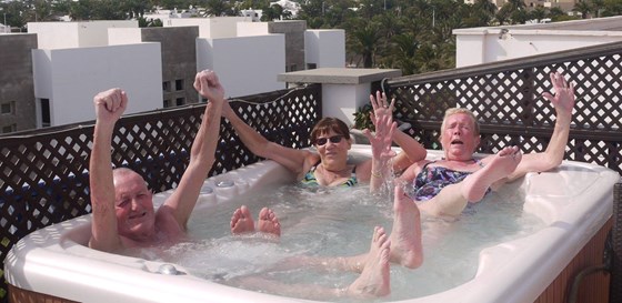 Having Fun Jimbo, Margaret & Linda Lanzarote Family holiday February 2016💙💙💙💙💙❤