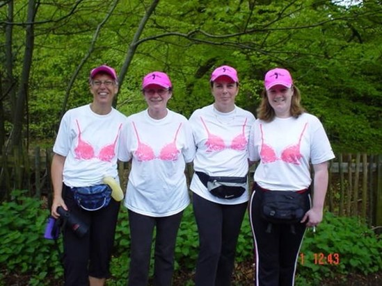 The team in training for 2006 Playtex Moonwalk