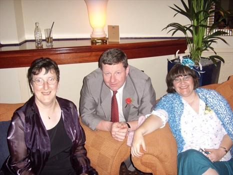 At Donna's wedding, 2006