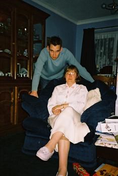 With Stewart, Xmas 2004