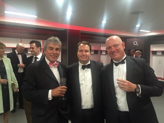 Tim Mote - Barratt Rugby Dinner Aug 2015 - a great evening with Paul and Jon Inverdale