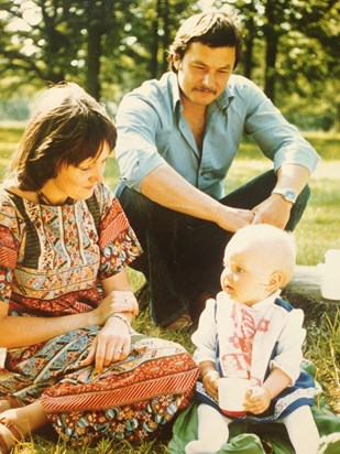 Margaret, Roman and baby Anna -1977