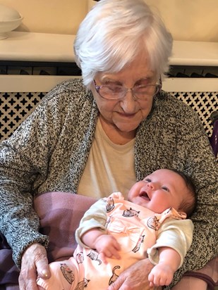 Mom with Great-great-granddaughter Shai Jemima  X