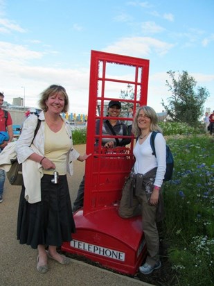 Jane at the Olympic stadium 2012