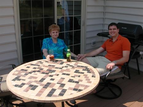 Momom & Mike on his deck