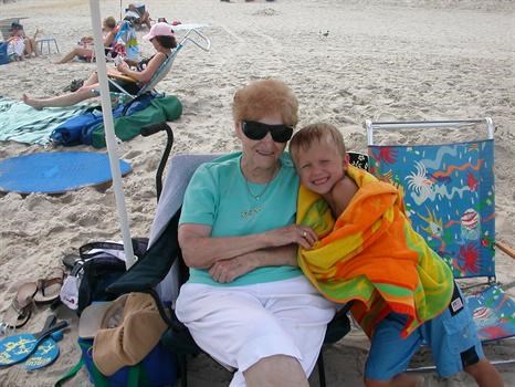 Aunt Rose & Tyler at the beach