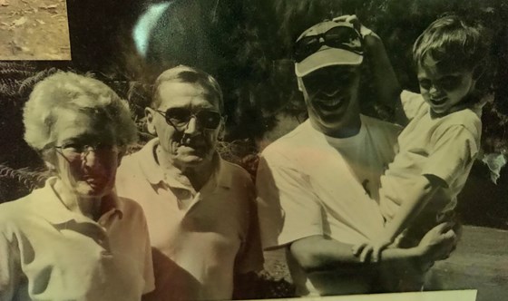 June and Stan with Ian and Tom in Kangaroo Valley, NSW Australia 