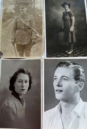 John, his Mother, Grandmother & Great Grandfather 