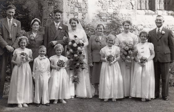 Wedding day - Fred and Sheila