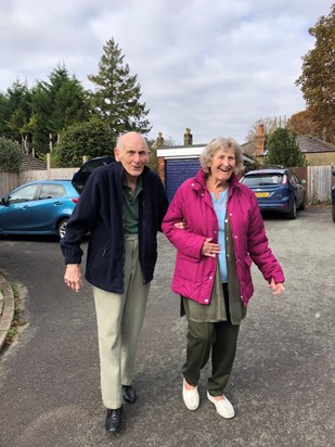 Paddy and Pat coming to give Alice’s first car a once over and seal of approval.