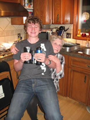 Dryden with his Grandma