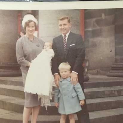 Gillian's baptism 1962