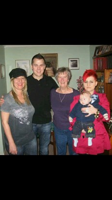 Mum, gary, granny, myself and Logan 2011