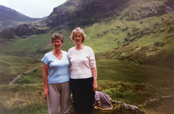 Irene and her sister Margaret at Glencoe