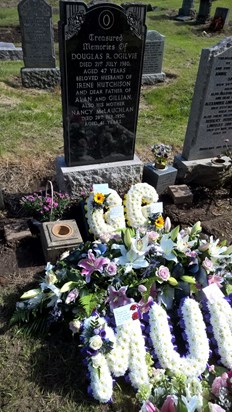 Family Flowers in Warriston Cemetery