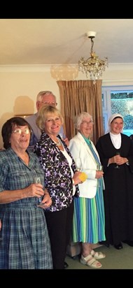 Diana with the friends of the Abbey of Bec