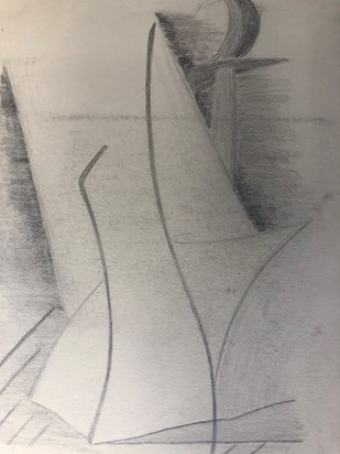 Abstract pencil drawing