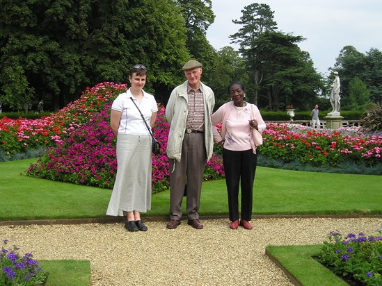 Alan, Flores and Marilyn Reed at Waddesdon Manor