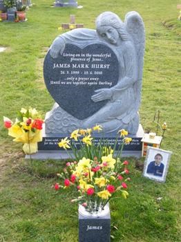 James' headstone at North Cadbury Church.