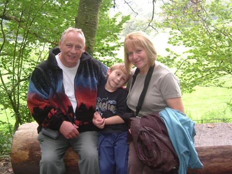 With my parents in Grizedale forest, Lake District.Sept 2006