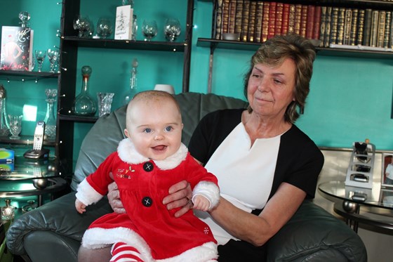 2013 Kate with Granddaughter Keira Christmas