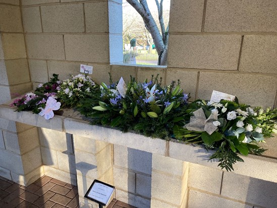 Floral tributes for Eleanor Wadsworth