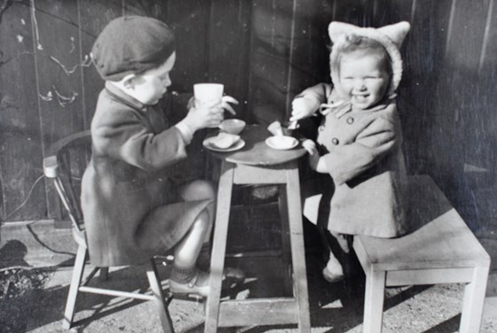 1951 Keith & Jill tea time