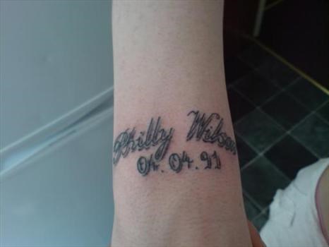 Penny's tattoo for Philly (Wrist)