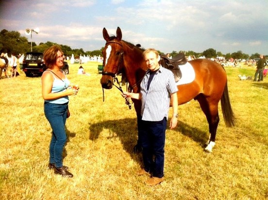 Nick and Sami - James's horse with handler