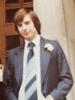 Nick at Trish & Mike's wedding August 1979