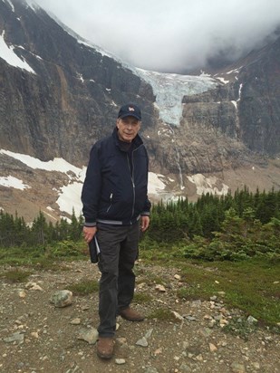 No, Nick, we can’t climb the glacier! Jasper National Park, Canada, July 2016