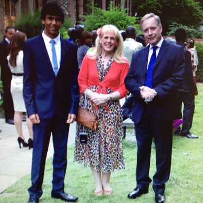 Thomas (Godson), Val (his mum) and Nick (The Godfather)