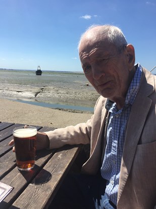 Dad enjoying a pint in one of his favourite places on earth xx