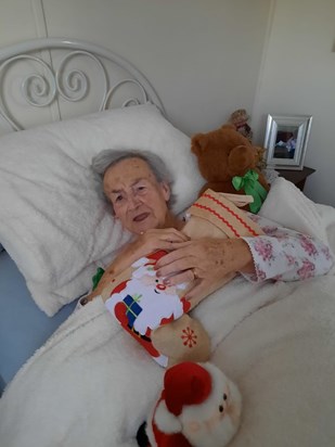 Christmas day opening her stocking. Mum was so excited x