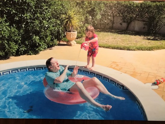 Fun in the pool with Maisie