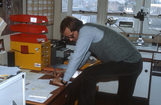 In his immaculate office at PNL in 1983