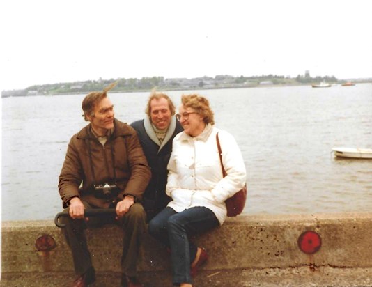 John with his friend Brian and wife Joan