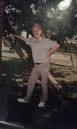 This photo of Alan relaxing by a tree was taken by brother in law David Brick