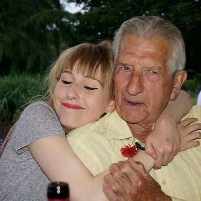 Annie with Grandpa
