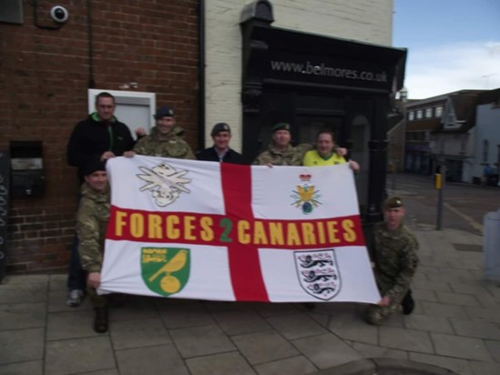 Love of Norwich City Football Club and the Armed Forces
