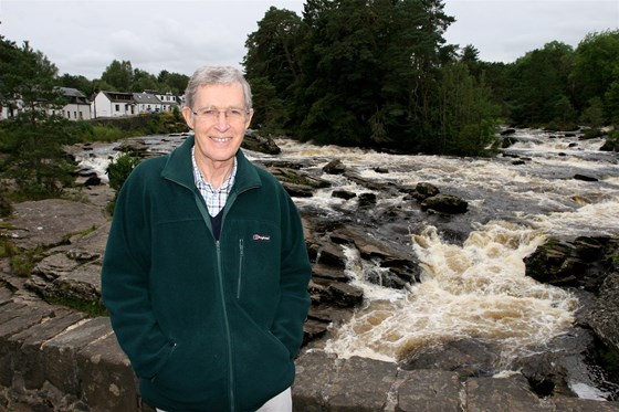 Falls of Dochart, August 2009 - checking out the salmon pools!