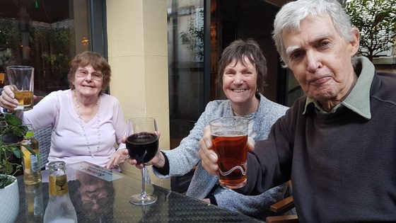 With Mum and Bebe, The Crystal Palace Pub, August 2019